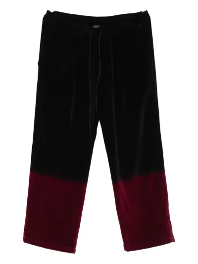 Yavi Tie-dye Trousers In Black