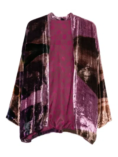 Yavi Velvet Jacket In Pink