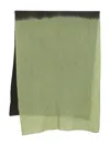 Yavi Wool-silk Scarf In Green