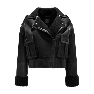 Yavorska Lamb Leather Jacket In Black