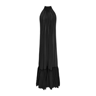 Yavorska Long Dress With Bare Shoulders In Black