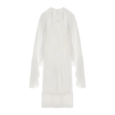 Yavorska Long Dress With Train In White