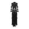 Yavorska Long Sheer Dress Black In Black