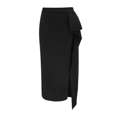 Yavorska Maxi Skirt With Updo In Black