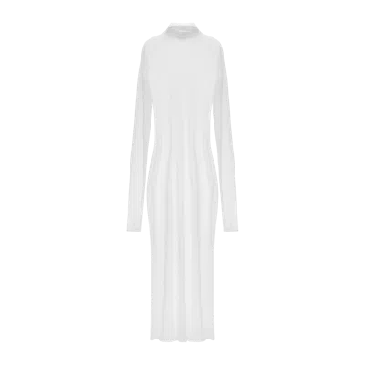 Yavorska Maxi Turtleneck Dress In White