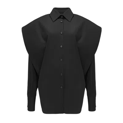 Yavorska Shirt With Wide Shoulders Black