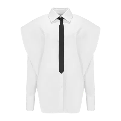 Yavorska Shirt With Wide Shoulders White