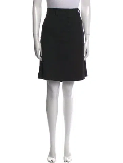 Pre-owned Ya-ya Knee-length Skirt In Black