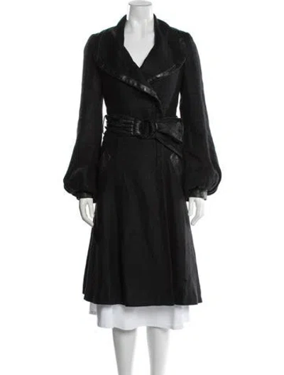 Pre-owned Ya-ya Linen Coat W/ Tags In Black