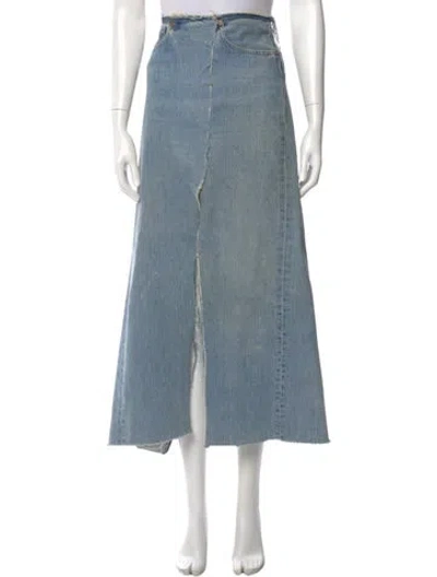 Pre-owned Ya-ya Midi Length Skirt In Blue