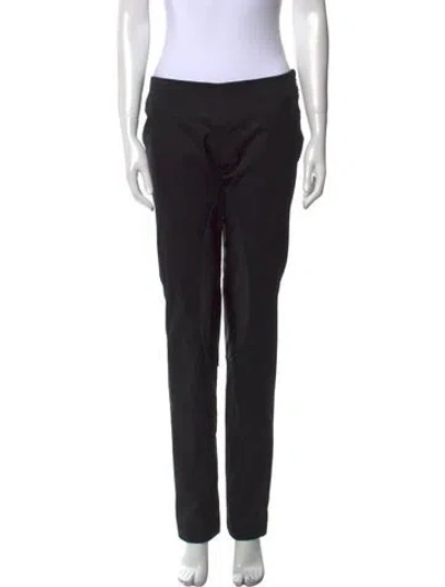 Pre-owned Ya-ya Straight Leg Pants In Black