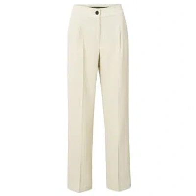 Yaya Wide Leg Trousers With Pockets & Pleated Details | Summer Sand In Neutrals