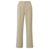 YAYA WOVEN WIDE LEG TROUSERS WITH SIDE POCKET, ZIP FLY AND PLEATS