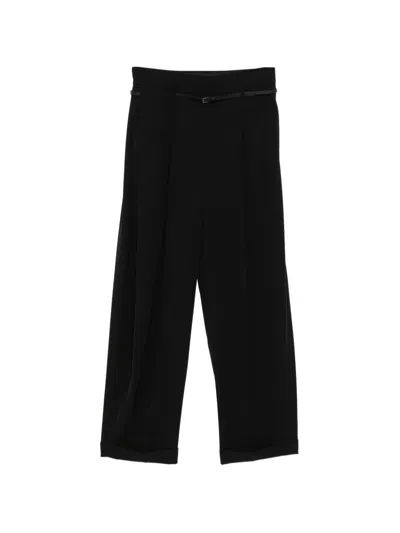 Ych Belted Trousers In Black
