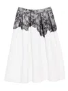 Ych Floral-lace Skirt In Neutral