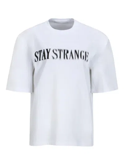 Ych Lettering-print T-shirt In White