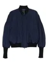 Ych Pleated-sleeve Jacket In Blue