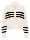 Ych Striped Cardigan In Neutral