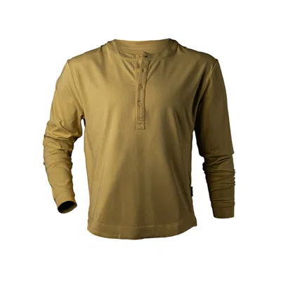Y.chroma Men's Buffed Cotton Long-sleeve Henley