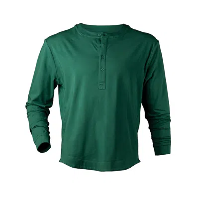 Y.chroma Men's Buffed Cotton Long-sleeve Henley