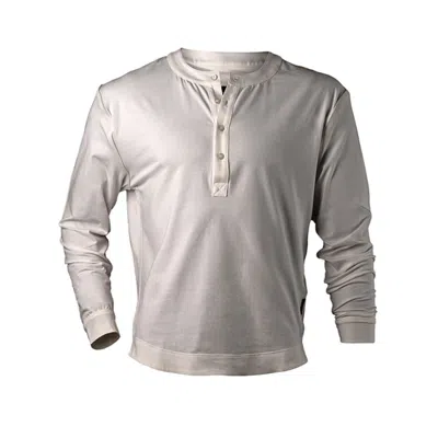 Y.chroma Men's Buffed Cotton Long-sleeve Henley