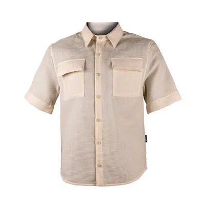 Y.chroma Men's Neutrals Sevilla Shirt Ivory