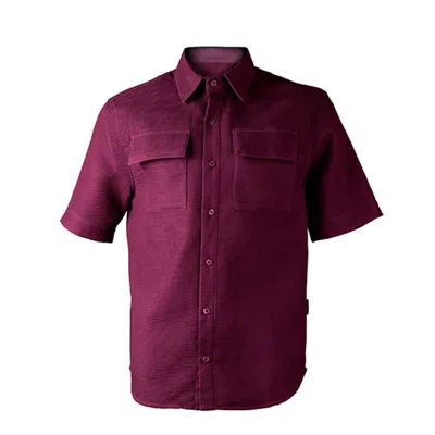 Y.chroma Men's Pink / Purple Sevilla Shirt Italian Plum