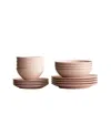 Year & Day 16 Piece Dinnerware Set, Service For 4 In Daybreak