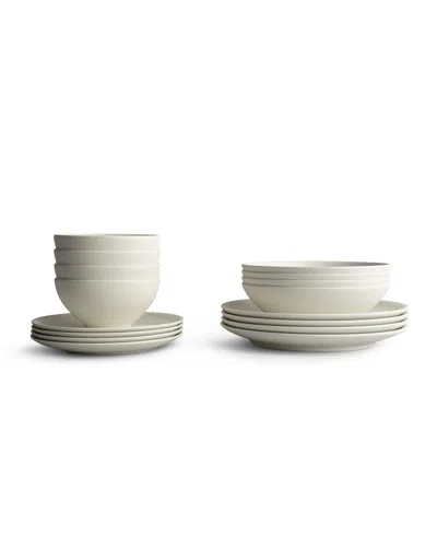 Year & Day 16 Piece Dinnerware Set, Service For 4 In Gray