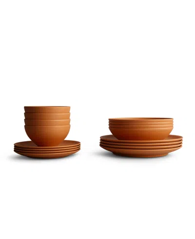 Year & Day 16 Piece Outdoor Dinnerware Set, Service For 4 In Canyon Ridge
