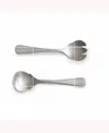 Year & Day 2-pc Serving Fork And Spoon Set In Brushed Steel
