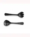 Year & Day 2-pc Serving Fork And Spoon Set In Matte Black