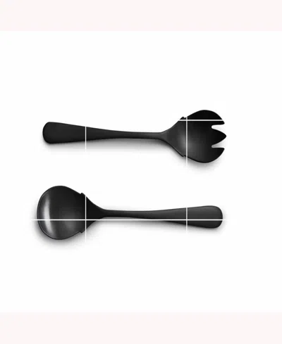 Year & Day 2-pc Serving Fork And Spoon Set In Matte Black