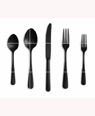 Year & Day 20-pc Flatware Set, Service For 4 In Matte Black
