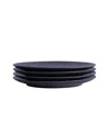 Year & Day Big Plates, Set Of 4 In Midnight