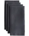 Year & Day Linen Solid-color Napkin, Set Of 4 In Midnight