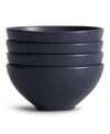 Year & Day Small Bowls, Set Of 4 In Midnight