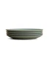 Year & Day Small Plates, Set Of 4 In Palm