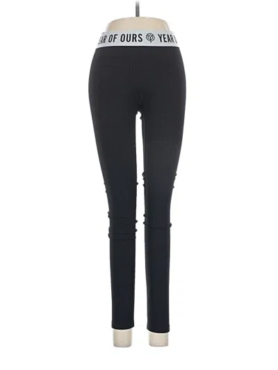 Pre-owned Year Of Ours Active Pants In Black