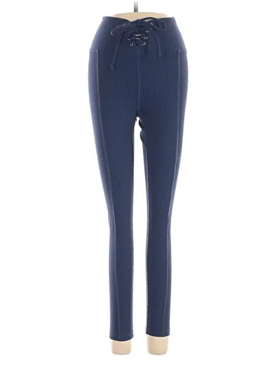 Pre-owned Year Of Ours Active Pants In Blue