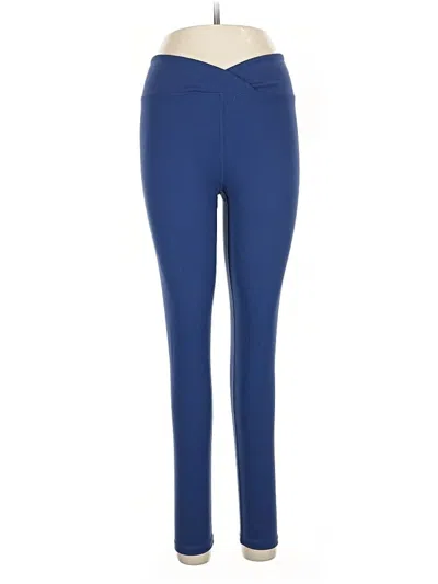 Pre-owned Year Of Ours Active Pants In Blue