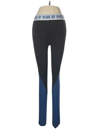 Pre-owned Year Of Ours Active Pants In Blue