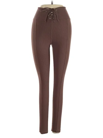 Pre-owned Year Of Ours Active Pants In Brown