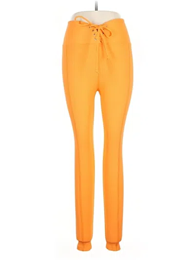 Pre-owned Year Of Ours Active Pants In Orange