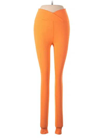 Pre-owned Year Of Ours Active Pants In Orange