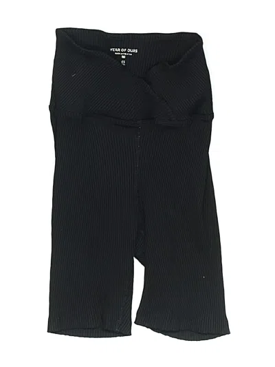 Pre-owned Year Of Ours Athletic Shorts In Black