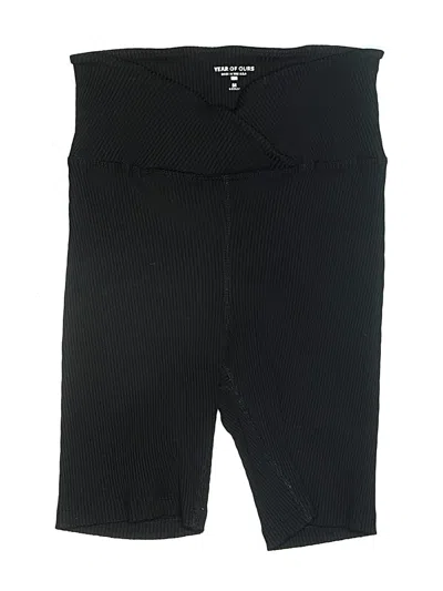 Pre-owned Year Of Ours Athletic Shorts In Black