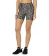 Year Of Ours Bandana Shorts Women's Gray Leopard Elastic Waist Jdm1075 In Gray