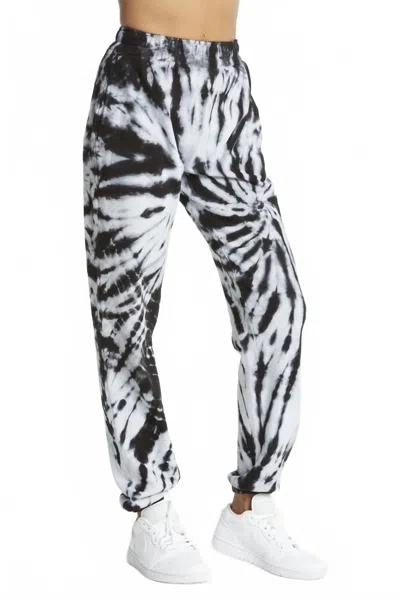 Year Of Ours Boyfriend Tie Dye Sweatpant In Black In Multi