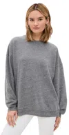 Year Of Ours Crew Sweatshirt Heathered Grey In Heathered Grey